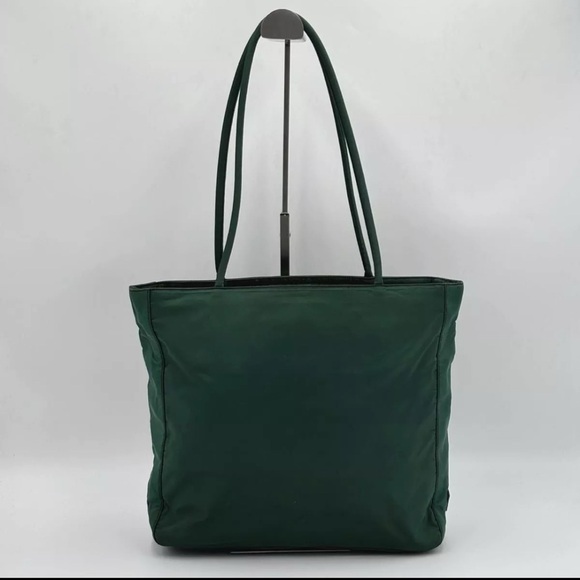 Authentic Prada Green Nylon Tessuto Shoulder Tote Bag - Made in Italy - Picture 10 of 10